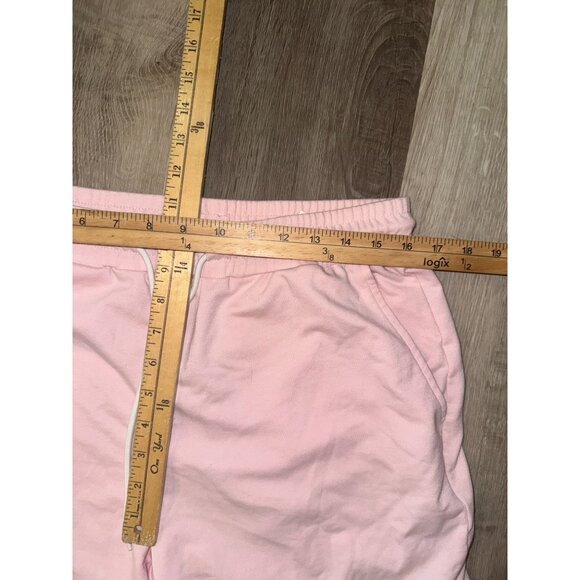 Pink Shein Drawstring Shorts M Cotton/Polyester Blend - Picture 7 of 7